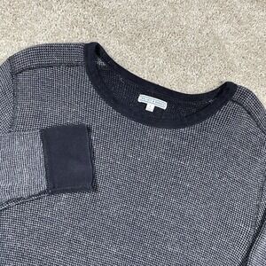 Wallace and Barnes Shirt‎ Mens L Waffle Knit Thermal Grid Preppy Pullover Blue